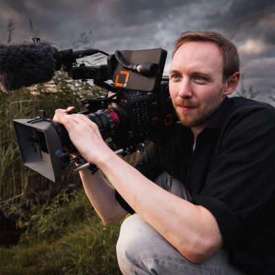 David mit Cine Kamera