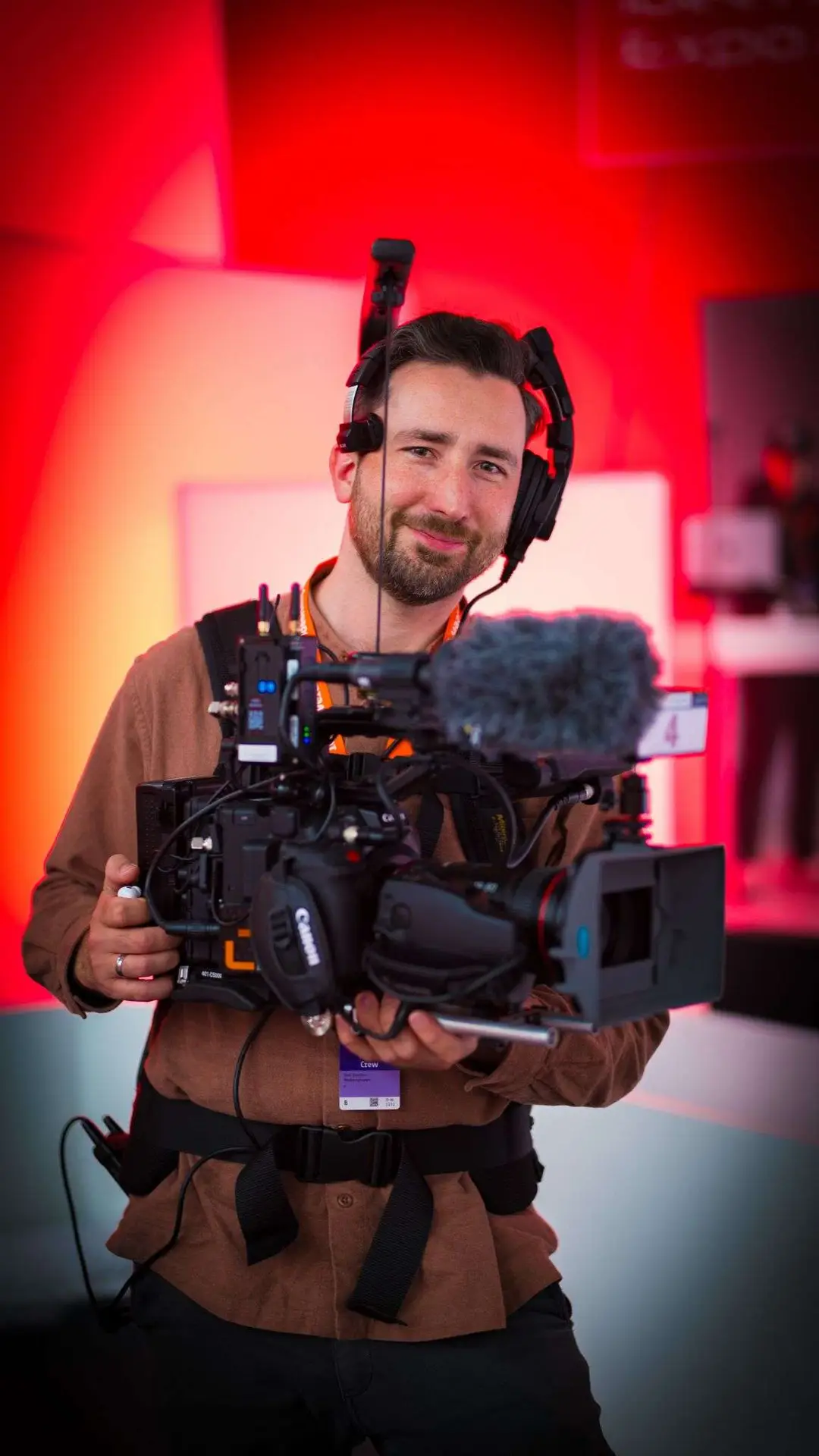 Christian Posiert mit der C300 im Easyrig